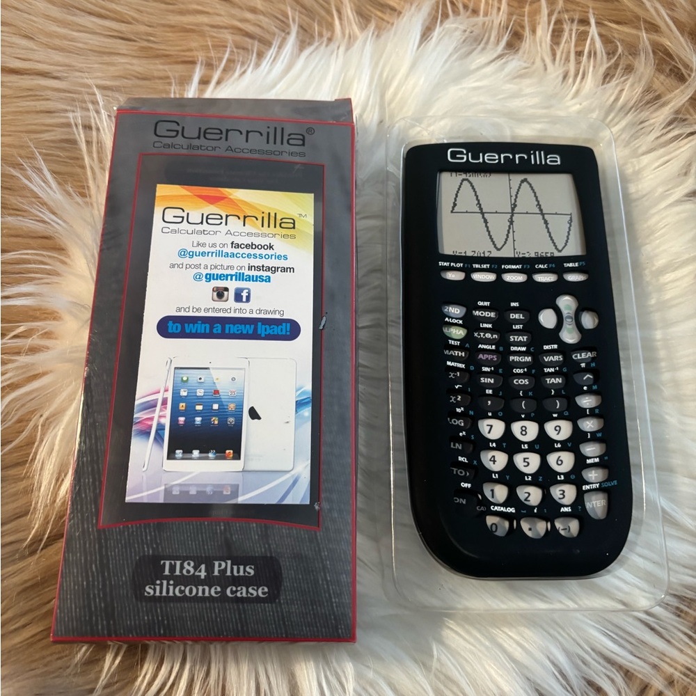 Black Silicone Case for TI-84 Plus